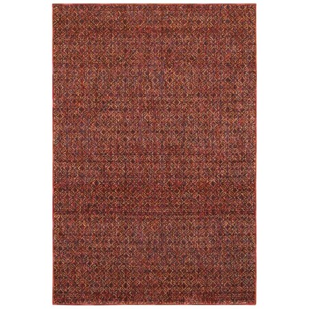 Oriental Weavers 8 ft. 6 in. x 11 ft. 7 in. Atlas Casual Area Rug, Red A8048K260370ST